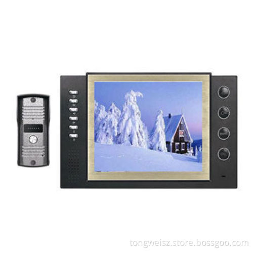 Security System, 8-inch Wired TFT LCD Screen, Support Recording Function, Export from China Factory